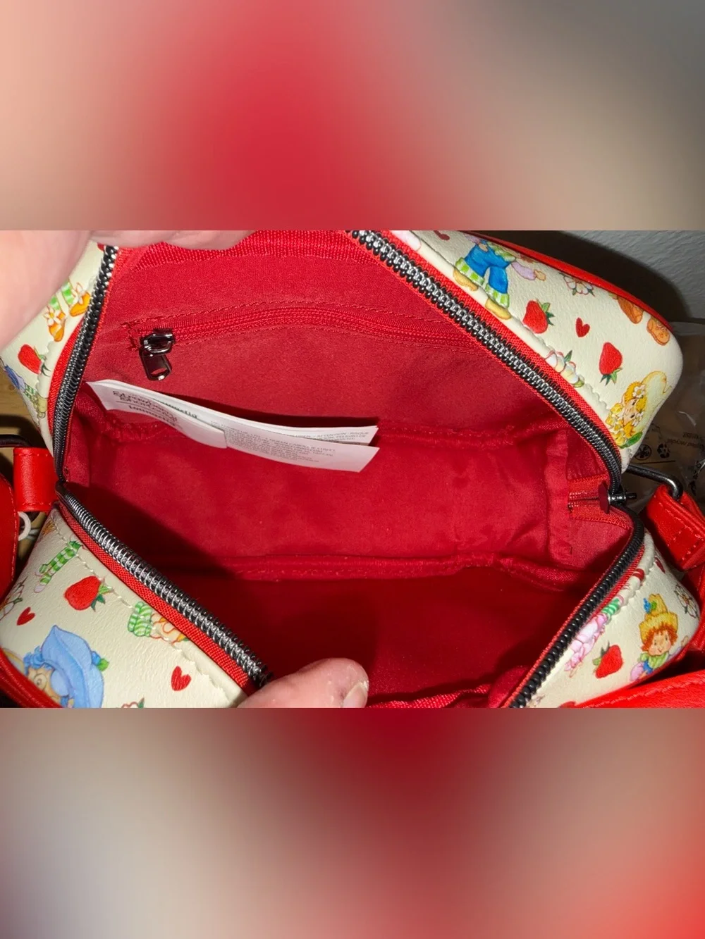 Loungefly Strawberry Shortcake & Friends Allover Print Crossbody Bag NWT 2026